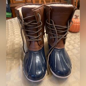 Highland Creek Kids' Brown and Blue Boots